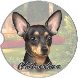 Chihuahua Black Car Coaster - Treehouse Gift & Home
