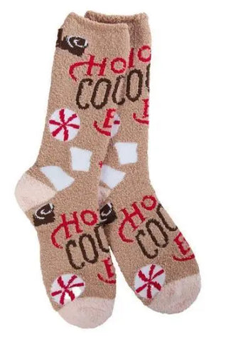 Cozy Crew Socks in Hot Cocoa World's Softest