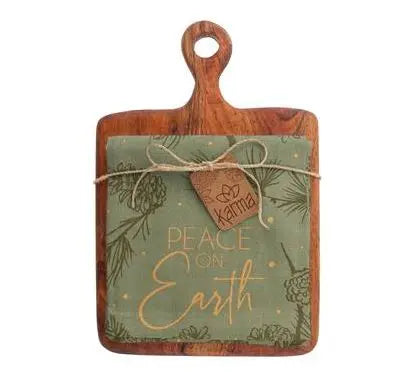 Thankful Grateful Blessed Personalized Maple Oversized Cutting Board- 18x24