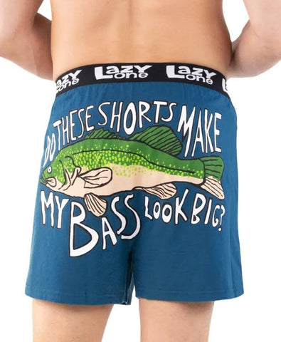 Do These Shorts Make My Bass Look Big? Men's Funny Boxer Lazy One