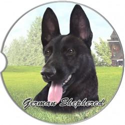 German Shepherd Black Car Coaster - Treehouse Gift & Home