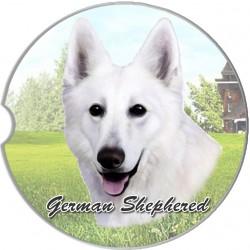 German Shepherd White Car Coaster - Treehouse Gift & Home