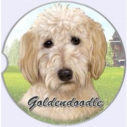 Goldendoodle Car Coaster - Treehouse Gift & Home