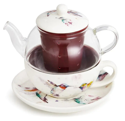Hummingbird Tea Pot Set Demdaco