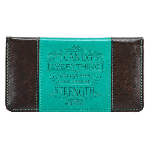 I Can Do Everything Through Him - Philippians 4:13 Checkbook Cover - Treehouse Gift & Home