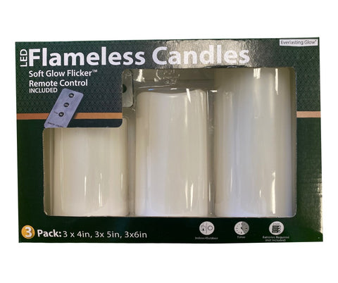 LED Flameless Candles - Set of 3 Treehouse Gift & Home