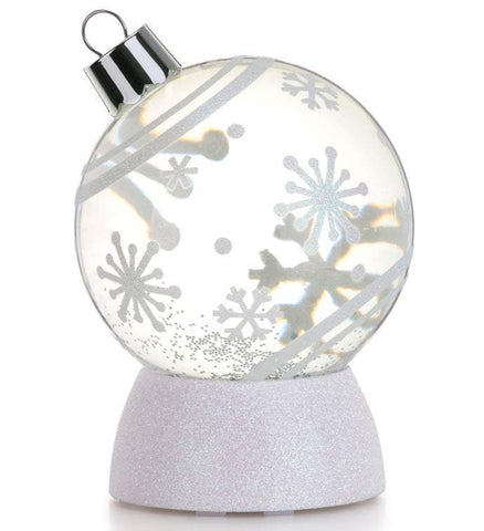 LED Snowflake Ornament Water Globe - Treehouse Gift & Home