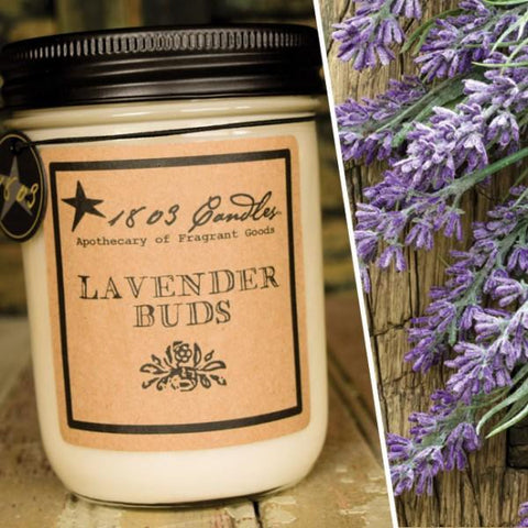 Lavender Buds-14oz Jar Candle - Treehouse Gift & Home