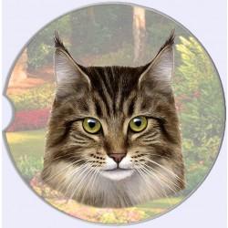 Maine Coon Car Coaster - Treehouse Gift & Home