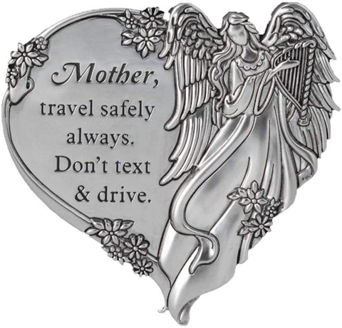 Mother, Travel Safely Always. Don't Text and Drive. Visor Clip - Treehouse Gift & Home