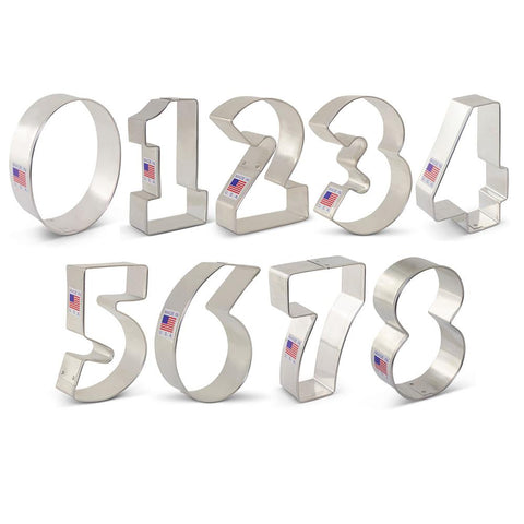Numbers 9 Piece Cookie Cutters Set - Treehouse Gift & Home