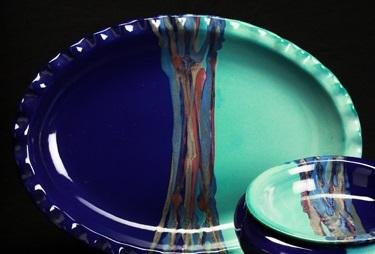 Oval Platter {MYSTIC WATERS} - Treehouse Gift & Home