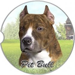 Pit Bull Brindle Car Coaster - Treehouse Gift & Home