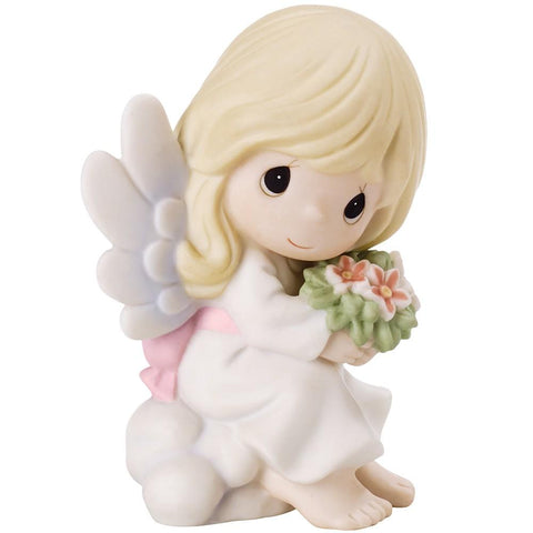 Precious Moments Angel Sitting On Cloud Bereavement Figurine - Treehouse Gift & Home