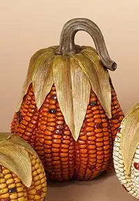 Resin Corn Cob Pumpkin Gerson