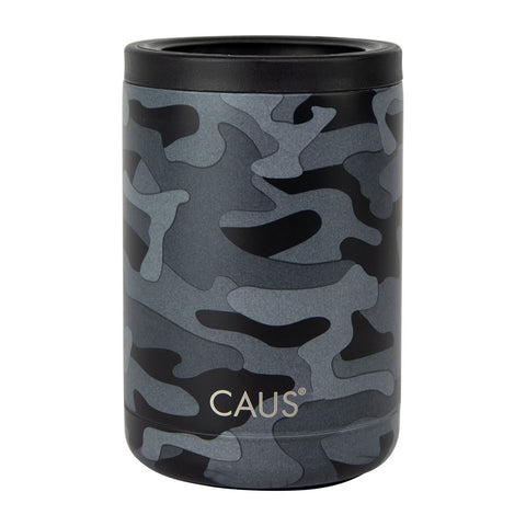 SS Can Cooler Black Camo HT: That Gives Back - Treehouse Gift & Home