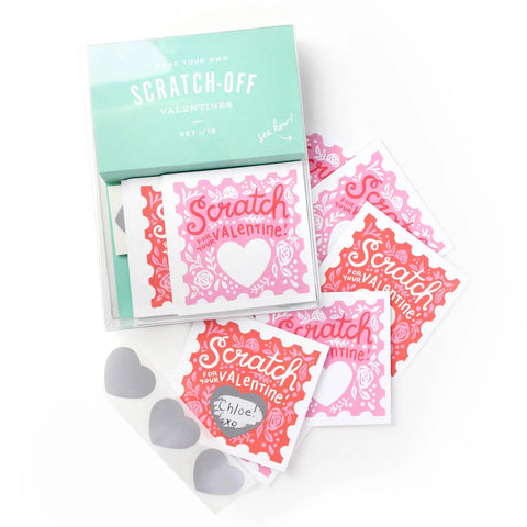 Scratch-off Valentines - Floral 18pk Inklings Paperie