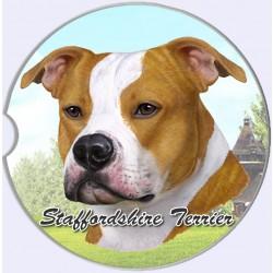 Staffordshire Terrier Car Coaster - Treehouse Gift & Home