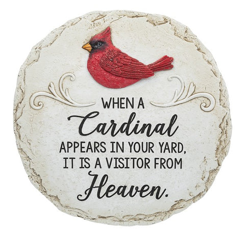 Stepping Stone - When a cardinal appears in your yard it is a visitor from.. - Treehouse Gift & Home