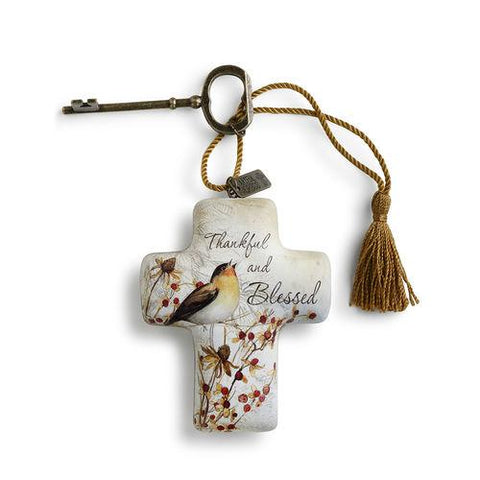 Thankful and Blessed Artful Cross - Treehouse Gift & Home