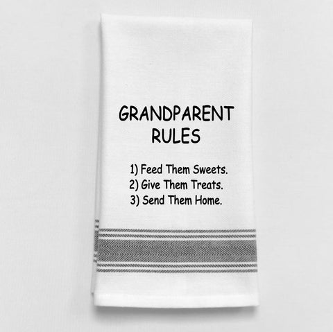 Towel: Grandparent's rules - - Treehouse Gift & Home