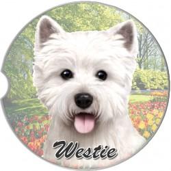 Westie Highland Terrier Car Coaster - Treehouse Gift & Home