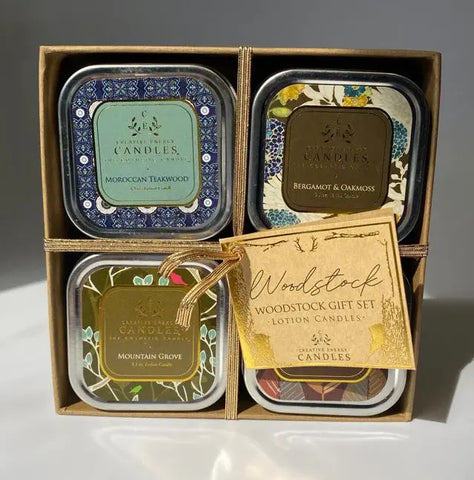 Woodstock Gift Set - Lotion Candles Creative Energy Candles