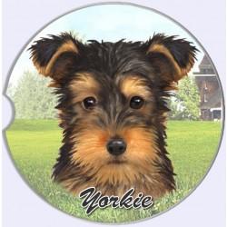Yorkie Puppy Cut Car Coaster - Treehouse Gift & Home