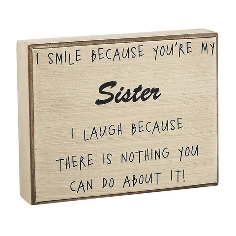You're My Sister Box Sign - Treehouse Gift & Home